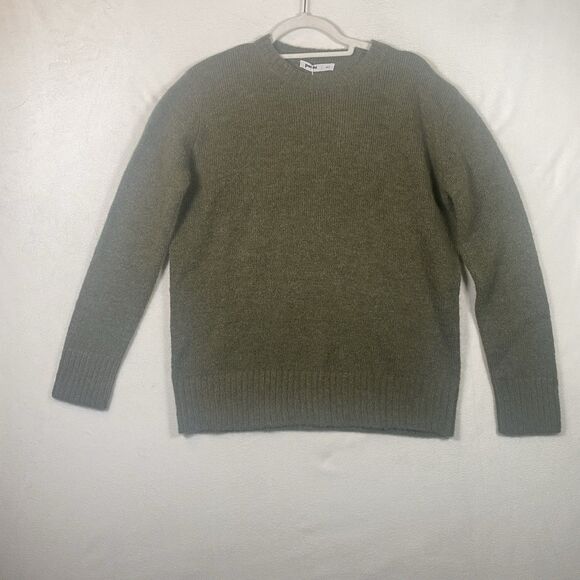 Pacas Men’s Sweater NWT Alpaca Wool Blend Green Crew Neck Size - Picture 1 of 11